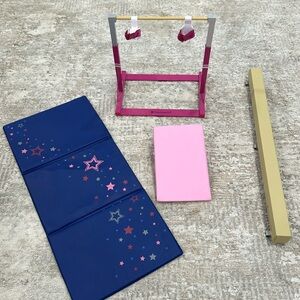 American girl gymnastics set